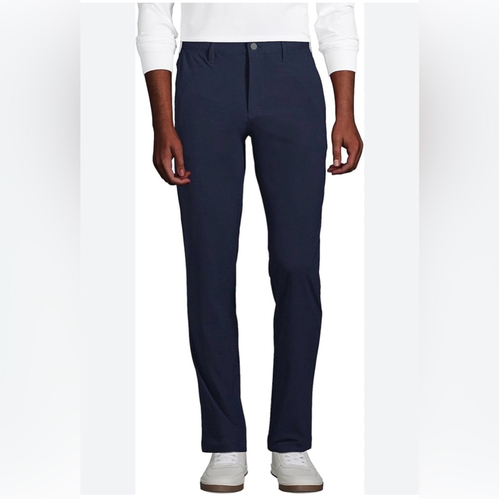 Lands End men’s size 36 traditional fit men’s Chino‎ pants navy blue